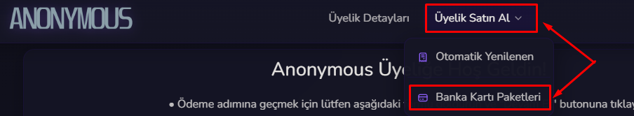 Anonymous Çeviri Üyelik Sistemi ve Client Kullanım Rehberi