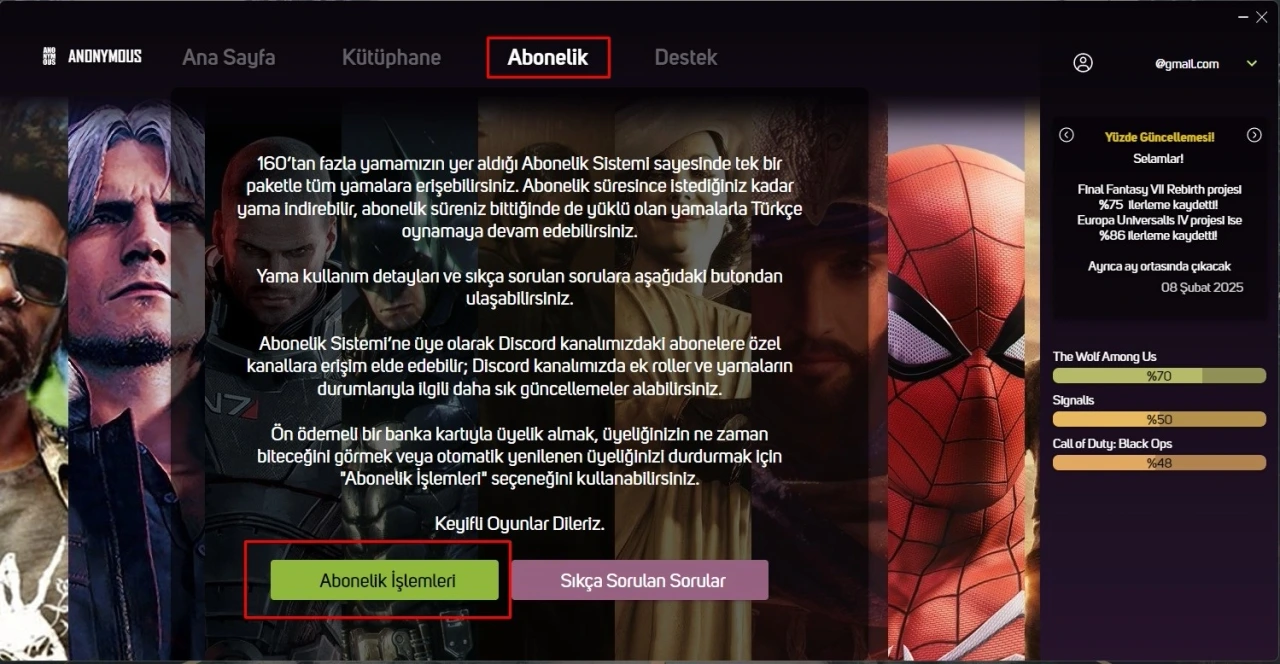Anonymous Çeviri Üyelik Sistemi ve Client Kullanım Rehberi